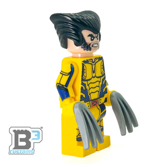 Custom Wolverine Minifig made using LEGO parts - B3 Customs Custom Minifigure B3 Customs