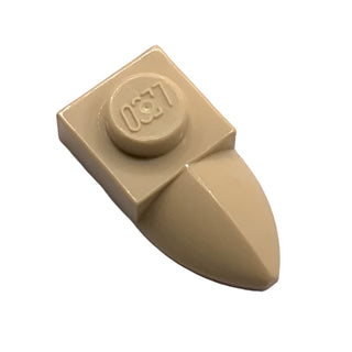 Plate, Modified 1x1 with Tooth Horizontal, Part# 49668 Part LEGO® Tan