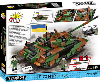 COBI T-72 M1R (PL/UA) Tank : Set #2624 Cobi Kit Cobi Toys