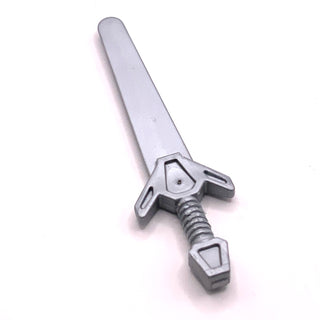 Minifigure, Weapon Sword, Greatsword Angular, Part# 48495 Part LEGO® Pearl Light Gray