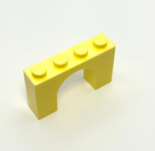 Arch 1x4x2, Part# 6182 Part LEGO® Bright Light Yellow  