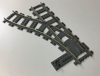 LEGO® 9v Train Track, Switch Point Left, Dark Bluish Gray Part LEGO®