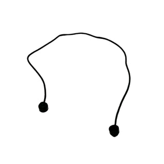 String with End Studs (30L Overall) with (Same Color) Studs Pattern, Part# x127c30pb01 Part LEGO® Black