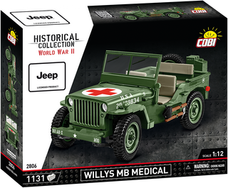 COBI JEEP Willys MB Medical: Set #2806 - 1:12 Scale Cobi Kit Cobi Toys