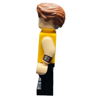 Cedric Diggory - Bright Light Orange Hufflepuff Tank Top, Water Bubble over Mouth, hp507 Minifigure LEGO®