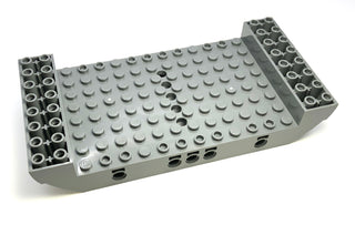 Boat, Hull Large Middle 8x16x2 1/3 with 5 Holes, Part# 95227 Part LEGO® Dark Bluish Gray  