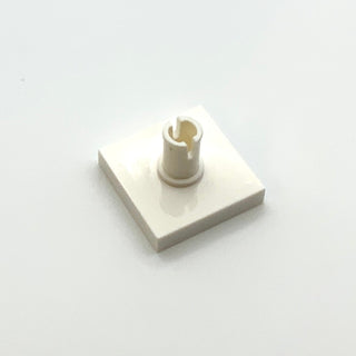 Tile Modified 2x2 with Pin, Part# 2460 Part LEGO® White  