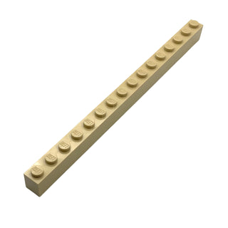Brick 1x16, Part# 2465 Part LEGO® Tan 1 Part