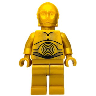C-3PO, Pearl Gold with Pearl Gold Hands, sw0161a Minifigure LEGO®