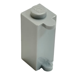 Brick, Modified 1 x 1 x 2 with Shutter Holder, Part# 3581 Part LEGO® Light Bluish Gray