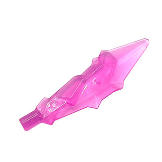 Minifigure, Weapon Sword Blade with Bar, Crystal Shard, Part# 79985 Part LEGO® Trans-Dark Pink