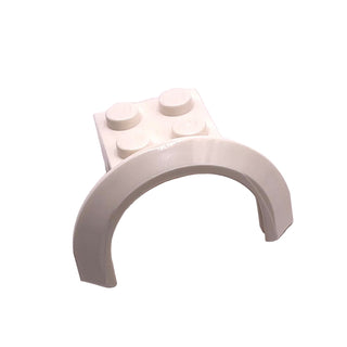 Vehicle, Mudguard 4 x 2 1/2 x 1 2/3 with Arch Round, Part# 50745 Part LEGO® White