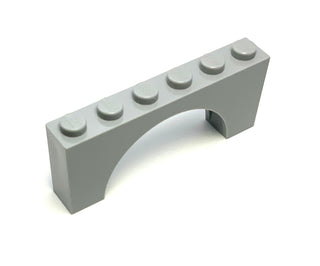 Arch 1x6x2 (Thick Top with Reinforced Underside), Part# 3307 Part LEGO® Light Bluish Gray  