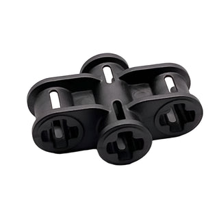 Technic, Axle Connector 2x3 Quadruple, Part# 11272 Part LEGO® Pearl Dark Gray