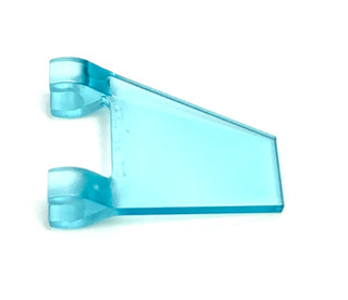 Flag 2x2 Trapezoid, Part# 44676 Part LEGO® Trans-Light Blue