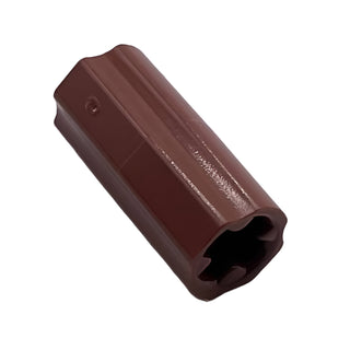 Technic, Axle Connector 2L (Smooth with x Hole + Orientation), Part# 6538c Part LEGO® Red