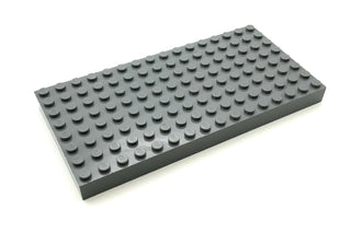 Brick 8 x 16, Part# 4204 Part LEGO® Dark Bluish Gray Very Good
