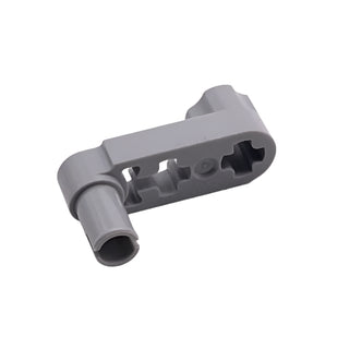 Technic, Liftarm, Modified Crank / Pin 1 x 3 (Axle Holes), Part# 33299 Part LEGO® Light Bluish Gray