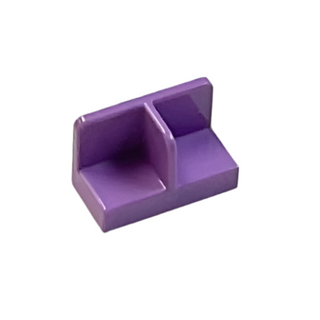 Panel 1x2x1 with Rounded Corners and Center Divider (Minifigure Stand), Part# 93095 Part LEGO® Medium Lavender