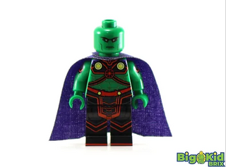 GREEN MARTIAN McF Custom Printed & Inspired DC Lego Minifigure Custom minifigure BigKidBrix