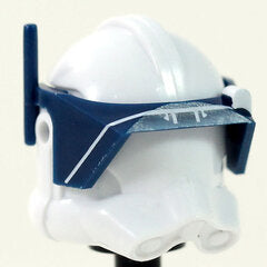 Detail White Print Dark Blue Visor- CAC Custom Headgear Accessory Clone Army Customs