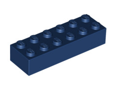 Brick 2x6, Part# 2456 Part LEGO® Dark Blue 1 Part