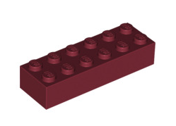 Brick 2x6, Part# 2456 Part LEGO® Dark Red  