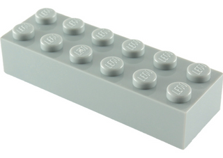 Brick 2x6, Part# 2456 Part LEGO® Light Bluish Gray 1 Part