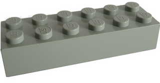 Brick 2x6, Part# 2456 Part LEGO® Light Gray  