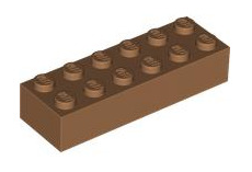 Brick 2x6, Part# 2456 Part LEGO® Medium Nougat  