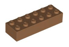Brick 2x6, Part# 2456 Part LEGO® Medium Nougat 1 Part