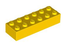 Brick 2x6, Part# 2456 Part LEGO® Yellow  