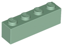 Brick 1x4, Part# 3010 Part LEGO® Sand Green