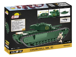 COBI COMPANY OF HEROES 3 Churchill MK.III Tank: Set #3046 Cobi Kit Cobi Toys