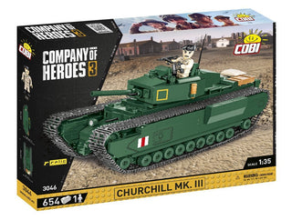 COBI COMPANY OF HEROES 3 Churchill MK.III Tank: Set #3046 Cobi Kit Cobi Toys