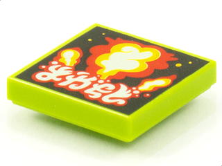 Tile 2 x 2 with Groove with BeatBit Album Cover - Explosion Pattern, 3068bpb1547 Part LEGO®