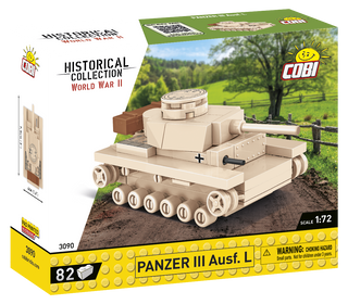 COBI Panzer III Ausf. L Tank 1:72 Scale: Set #3090 Cobi Kit Cobi Toys
