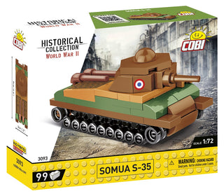 COBI Somua S-35 Tank 1:72 Scale: Set #3093 Cobi Kit Cobi Toys