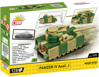 COBI Panzer IV Ausf. J Tank 1:72 Scale: Set #3097 Cobi Kit Cobi Toys