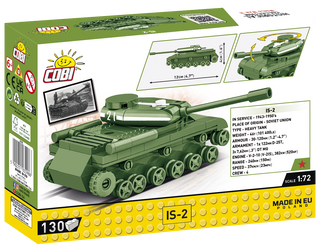 COBI IS-2 Tank 1:72 Scale: Set #3098 Cobi Kit Cobi Toys