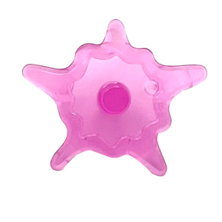 Power Burst, Shield Small with Bar Ends, Part# 35032f Part LEGO® Trans-Dark Pink