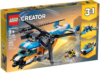Twin-Rotor Helicopter, 31096 Building Kit LEGO®