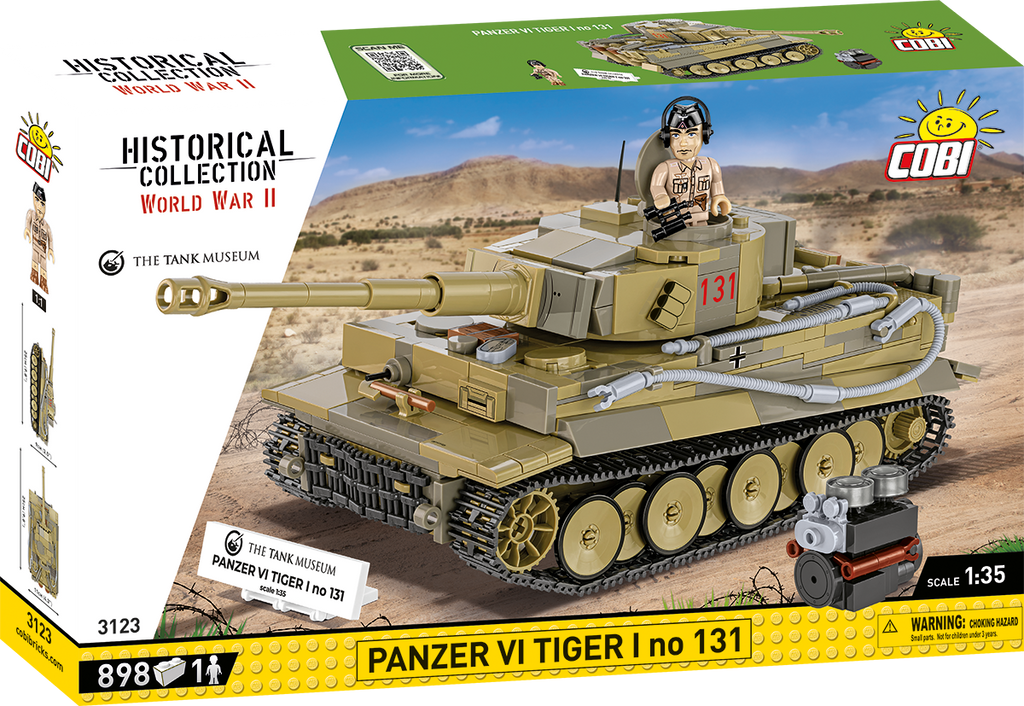 PANZER VI Tiger I No. 131 Tank: WWII COBI Set #3123 – United Brick Co®