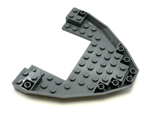 Boat, Bow Brick 10x12x1 Open, Part# 47404 Part LEGO® Dark Bluish Gray  