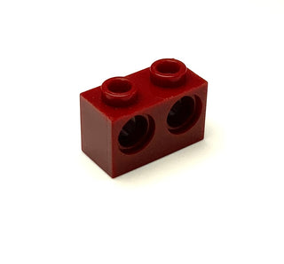 Technic, Brick 1x2 with Holes, Part# 32000 Part LEGO® Dark Red (Slightly Used)  