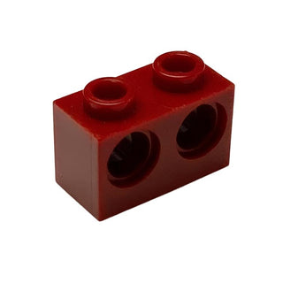 Technic, Brick 1x2 with Holes, Part# 32000 Part LEGO® Decent - Dark Red