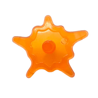 Power Burst, Shield Small with Bar Ends, Part# 35032f Part LEGO® Trans-Orange
