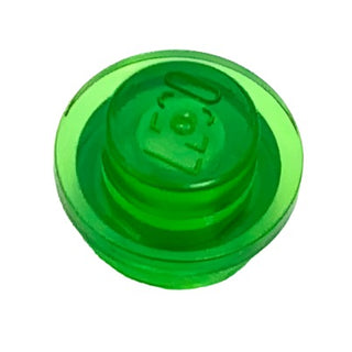 Plate Round 1x1, Part# 4073 Part LEGO® Trans-Green