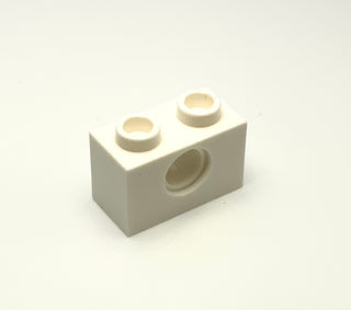 Technic, Brick 1x2 with Hole, Part# 3700 Part LEGO® White  