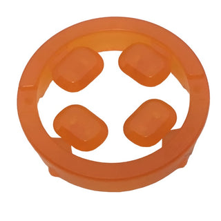 Rock Faceted with Small Pin (Infinity Stone), 4 on Sprue, Part# 36451 Part LEGO® Trans-Orange
